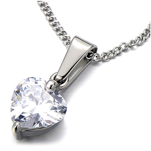 COOLSTEELANDBEYOND Lucido Cuore Zirconi CZ