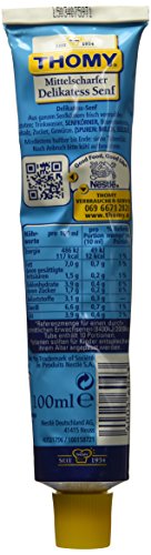 Thomy Delikatess-Senf ( Medium Mustard ) In Tube ( 100 Ml ) #TOP1
