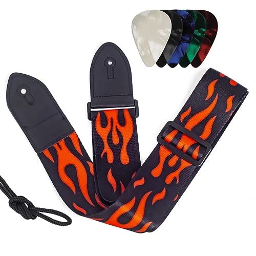Image of DEVICE OF URBAN INFOTECH Guitar Strap Belt for Acoustic & Electric Guitar Adjustable Buckle Guitar Strap Modern Design Guitar Belt For Acoustic /Bass /Electric Guitars