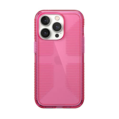 Speck Clear iPhone 14 Pro Case - Slim Drop Protection, Scratch Resistant & Anti Yellowing with No Slip Grip for iPhone 14 Pro 6.1 Inch - Dream Pink GemShell Grip Hard Case - image 9