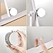 HIEEY Hollywood Vanity Mirror with Lights, Makeup 9 Dimmable Bulbs Three Color Lighting Modes, and 5X Magnification Mirror, Smart Touch Control, 360°Rotation (White)