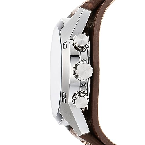 Fossil Coachman Men's Watch with Genuine Leather Bracelet Cuff - Image 3