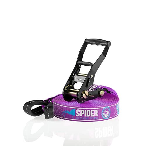 Slackline de 20m TKSA2: set completo con trinquete resistente para parques 3