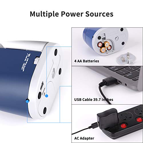 Jarlink Electric Pencil Sharpener, Heavy-Duty Battery Operated Pencil Sharpener For School Classroom Office, Auto Stop For No.2/Colored Pencils(6-8Mm), Blue #TOP3