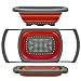 Qimh Colander collapsible, Colander Strainer Over The Sink Veggies/Fruit Strainers and Colanders with Extendable Handles, Folding Strainer for Kitchen, 6-Quart, BPA Free(Red)