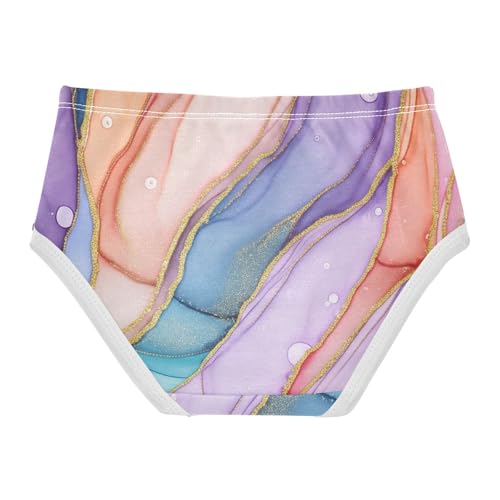 Cotton Girls Underwear Toddlers Colorful Marble Panties Little Girl Flower Kids Briefs Undies 2t2