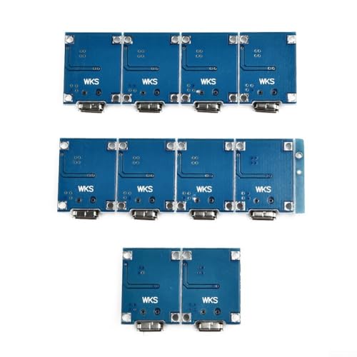ZWEquipint 10er Pack Lithium-Batterie-Lademodul