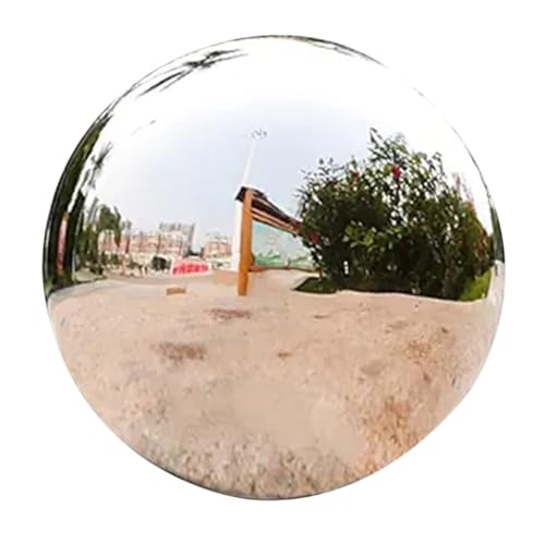 Sosoport Gazing Ball Decorative Globe Reflective Ball for Gardens Patios Yards Shatterproof Light Weight Garden Art