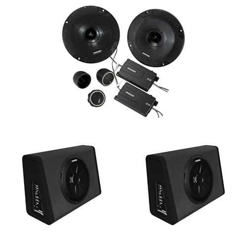 Kicker (2) 11PT250 Powered Sub Enclosure & 46CSS654 6.5