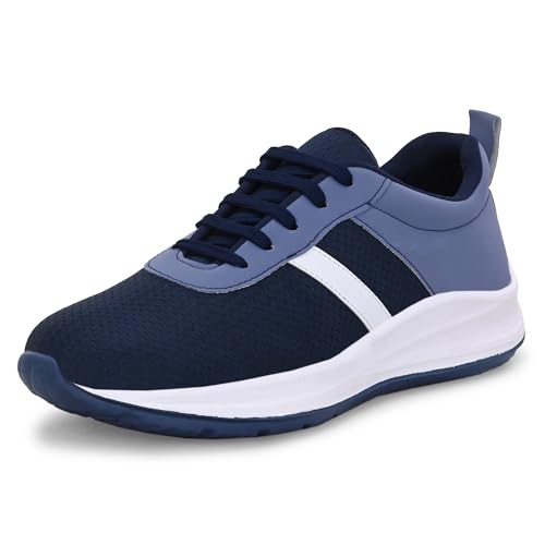Image of Centrino Urban Sneakers for Man | Shoes for Men Stylish | Casual Lightweight Lace-Up Canvas Walking Shoes | Cushioned Insole | Breathable Comfortable Anti-Skid Sole | Trendy Mens Shoes for City Walks (6823)