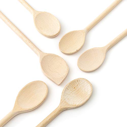 Kochlöffel Set aus Buchenholz, 6-teilig in verschiedenen Größen