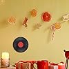 Ciieeo 6pcs Vintage Plastic Vinyl Records Wall Decor for Home Interior Decoration, Retro Style Black Records Ornament Set, Wall Hanging Decor for Living Room #5