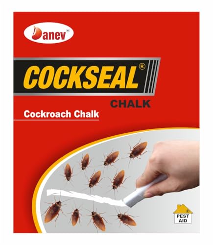 Image of COCKSEAL Cockroach Chalk, Professional Pest Control Treatment, White Powder Form, Insect Repellent, Pack of 1