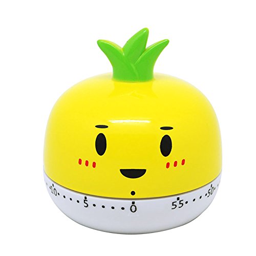 Flyes Mignon Fruits Légumes Dessin animé Animaux Cuisine Cuisson minuterie 60u00a0Minutes Cuire Horloge Jaune