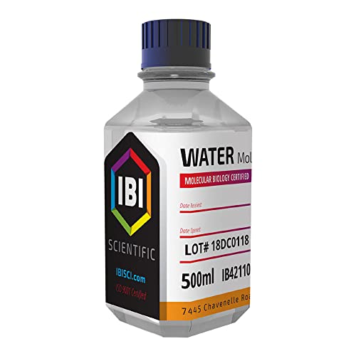 IBI Scientific IB42110 Water, Molecular Biology Grade, 500 mL Volume
