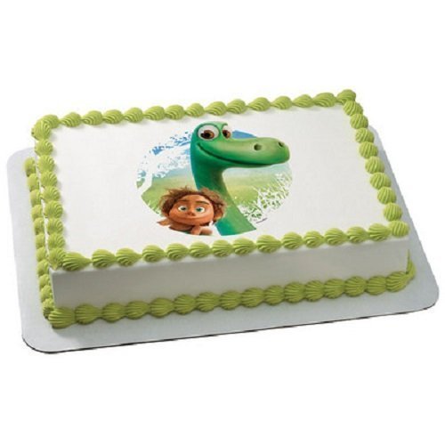 Whimsical Practicality Good Dinosaur Arlo & Spot Edible Image Cake Topper, 8" Round by Whimsical Practicality