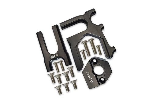16pc Set Aluminum Center Differential (Front+Rear)+Motor Mount KRATON/Outcast/Notorious/Typhon/Talion, 1/7 Infraction Limitless by GPM (Black)