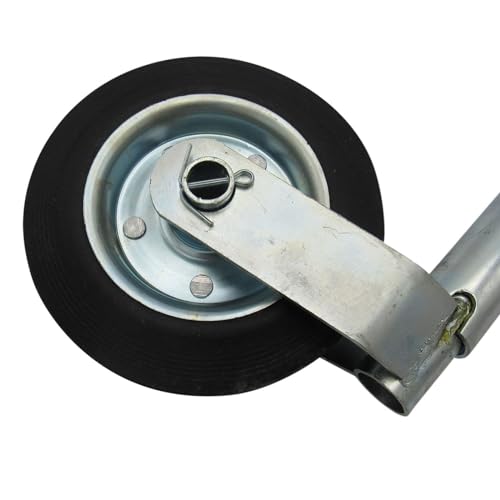 SecureFix Direct Heavy Duty Caravan Jockey Wheel 35MM (Trailer Steel Rim Wind Up Handle) - Image 2