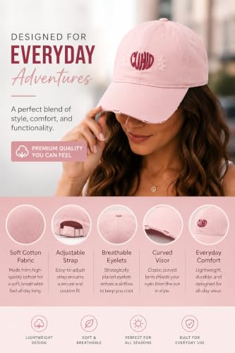 Image of Handcuffs Cap for Men Women Denim Stylish Baseball Caps Adjustable Free Size Hats | Gym Accessories | Sun Protective Hat