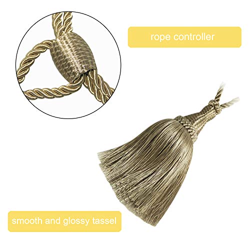 image for Fenghuangwu Curtain Tiebacks Handmade Elegant Curtain Tie Backs Holdba