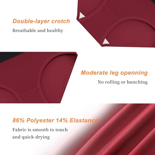 Women Tummy Control Underwear,High-Waist Full Coverage Panties, Wide Elastic Waistband Ladies Briefs Multipack4