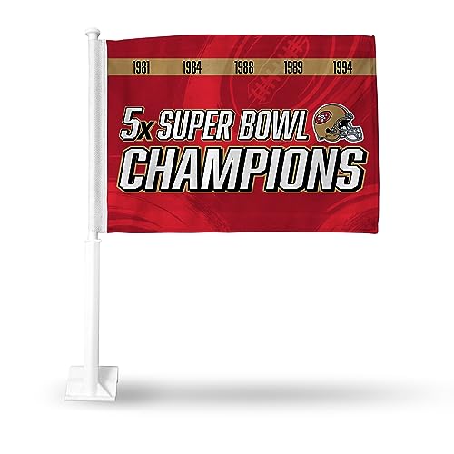 Drapeau San Francisco 49ers pour vitre de voiture et camion double face