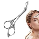 眉毛整えハサミ | 眉ディテールコームトリマー アイブロウディテールコーム - アイブロウ 眉カット 美容 まつ毛 口周り ひげ フェイシャルヘア ケア | 顔毛・まつ毛・ひげ用 旅行・家庭・美容室対応 フェイシャルヘア アイラッシュ ビアード トラベル ホーム ビューティーサロン カット用 整え用 ケア用 トリミング用 スタイリング用 メンテナンス用 メイク用 エステ用 仕上げ用