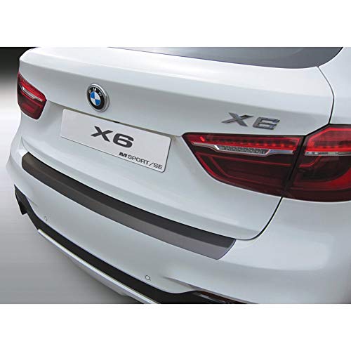 Protection de seuil arrière BMW X6 F16 M-Sport SE 2015-2019 noir ABS RGM