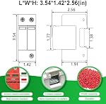 2P 40KA Protecteur de surtension DC 1000V Solaire PV Appareil d'arrêt de foudre pour Rv, Système de protection contre la foudre à domicile 35mm DIN Montage ferroviaire (2pcs)