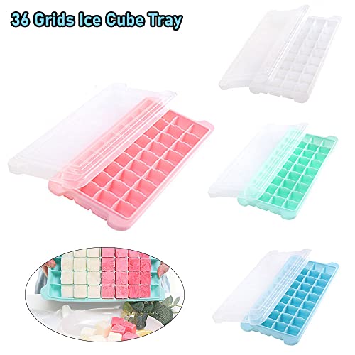 Molde para cubitos de hielo de silicona con tapa miniatura 2