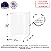 Acrylic Plinth Display Riser Box with One Open Side No Lid Versatile Clear Column 12