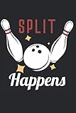 Notizbuch: Bowling Kegeln Notebook A5 liniert I Geschenk für Bowler und Kegler I Tagebuch Ergebnisse Training Journal I Team Spiel Notizheft