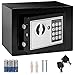 Produktbild ONVAYA® Mini Tresor aus Stahl | 17 x 23 x 17 cm | Möbeltresor | Safe | Wandtresor mit Zahlenschloss | Geldtresor