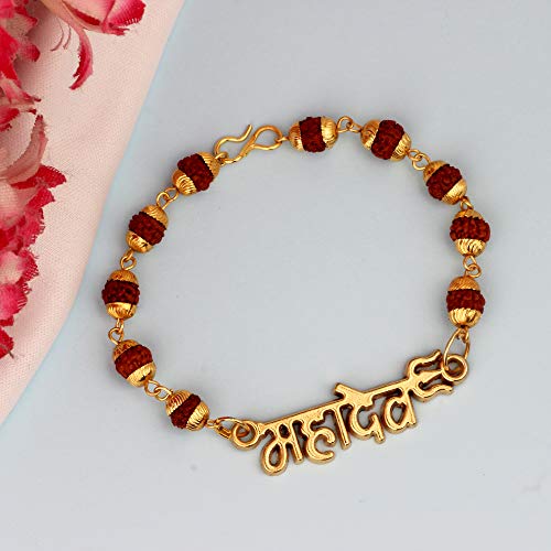 Image of Mahi Rudraksh Bracelet for Men (PABR1100420PR)