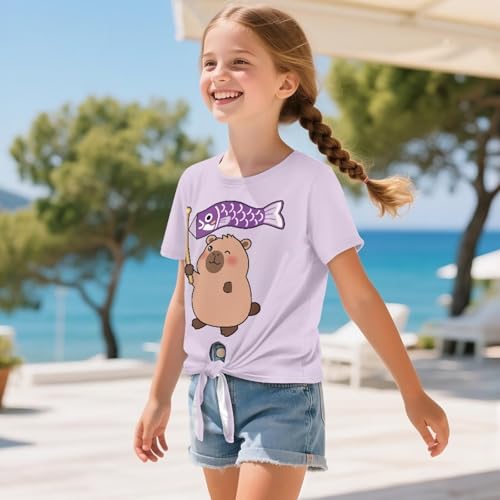 Girls Short Sleeve Graphic T-Shirt Cute Summer Clothing Comfortable Playground Playwear3
