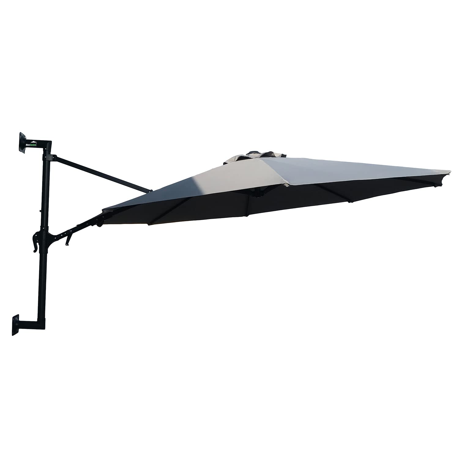 MaxxGarden Sombrilla de Balcón a Pared Ø270 cm - Circular - Protección UV 50+ - Sombrilla de Balcón - Sombrilla de Terraza – Aluminio - Crema