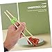 CONGARTENO 5pcs Chopsticks Training Covers Plastic Chopsticks Helper for Beginners Reusable Connector Easy to Use Suitable for All Skill Levels