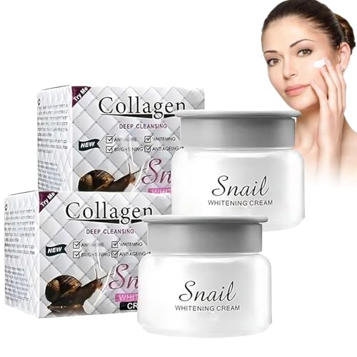 Snail Collagen Face Cream,Collagen Snail Whitening Cream,𝐒nail Hydrating Anti-Wrinkle and Rejuvenating cream,snail collagen Rejuvenation 𝐂ream for Face, Deep Hydration, Anti-Aging (2)