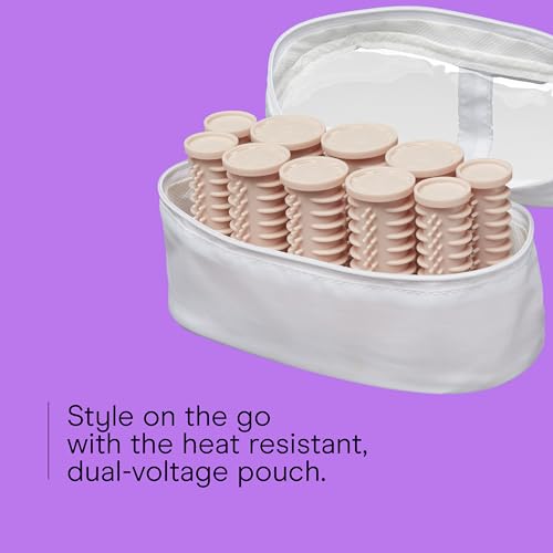 Conair Instant Heat Compact Hot Rollers for Long, Medium, and All Hair - Hair Curler - Hair Roller Clips Included - 1 1/4-inch, 1-inch, and 3/4-inch Rollers - image 4