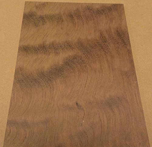 Bubinga Waterfall Figure with Birch Back Wood Veneer Panel 7