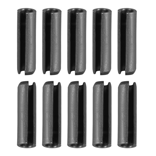 DTGN 5mm x 20mm(DxL) Geschlitzt Feder Pin - 30Pack - Gut für Haus Maschinenverschluß - 65Mn Feder Dübel Spannung Rolle Pin - Schwarz