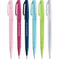 Pentel Brush Sign Pen Rotulador punta fibra flexible nuevos