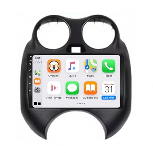 Car Play con Android Auto inalámbrico para viajar en Nissan Sunny Versa con música y mapas GPS