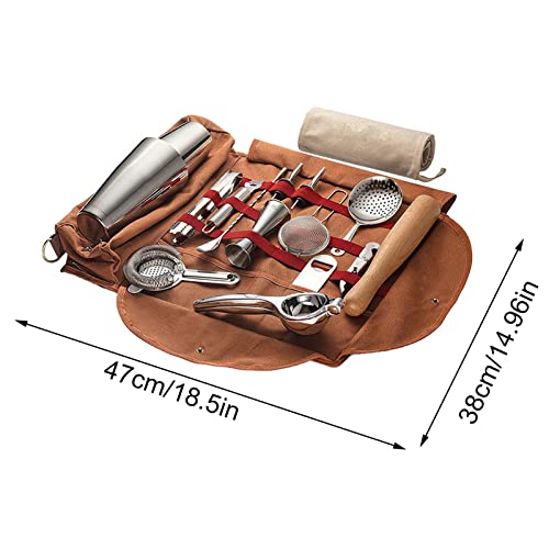 Bartending Bag Viagem,Bag Case Bar Portátil com Alça de Ombro para Viagem | Saco de kit de bar para