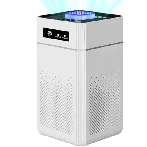 Imagen de SOZOMO Purificador de Aire de Hogar,Purificador Filtro Alta Eficiencia con 3 modos,Air Purifier Filtro HEPA,urificadores Aire con Luz para Hogar Oficina/Coche/Living Room.