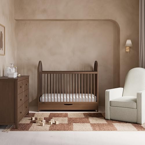Image of Graco Olivia 3-in-1 Convertible Crib with Drawer - Converts from Baby Crib to Toddler Bed and Daybed, GREENGUARD Gold Certified, Baby Safety Alliance Verified, Easy Assembly (Hazelnut)