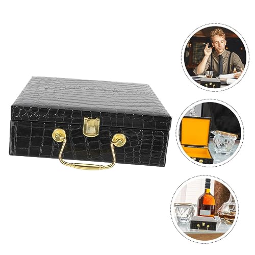 Estuche de almacenamiento para puros con interior de madera y EVA resistente 4