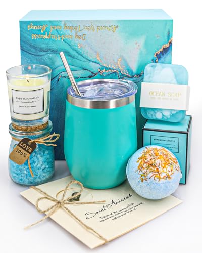 Relaxing Spa Gift Baskets - Personalized Gifts for Women, Ideal for Christmas, Birthdays, or Any Occasion - Set for Mom, Sister, Wife, Girlfriend, Best Friend, Coworker