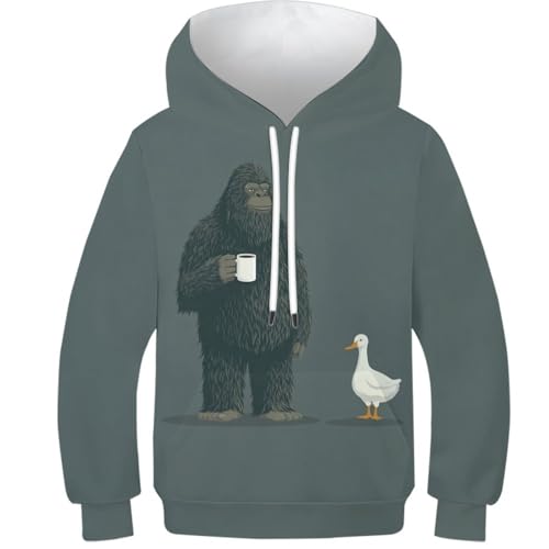 Pull à capuche gorille 3D pour garçon et fille, le vêtement doux de la rentrée