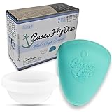 Casco Flip Menstrual Disc - Includes Menstrual Disc Case, Menstrual Disc, & Instructions - Silicone Period Discs for Women - Made in Maine, USA - Period Disc Reusable. (Large - Mid/High Cervix)